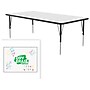 Correll Rectangular Activity Table, 72" x 30", Height-Adjustable, Frosty White/Black (A3072DE-REC-80)~#|#~AE53CD9C-AECD-4C15-95FD1B38068F0AAF_sc7