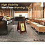 Alpine Industries Wet Floor Sign, 24" x 15", Rubber Wood/Brass (499-BRA)~#|#~AE564D5B-60F0-4232-858AC2624C251CD5_sc7