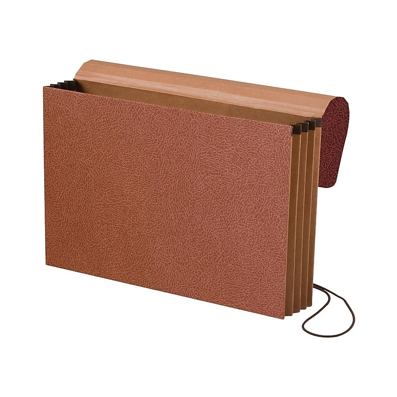 Pendaflex Moisture Resistant Reinforced Expanding Wallet with Flap & Cord Closure, Legal Size, Brown, 10/Box (1056EL-OX) image 1