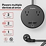 Staples TECH 2-Outlet 3-USB Port Surge Protector, 5', 500 Joules, Black (ST62772)~#|#~AE5EAA1F-CEBB-44D6-921327E0D0C78EA9_sc7