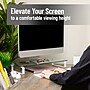 Mind Reader Contemporary Monitor Stand and Laptop Riser, Clear (GLASS-CLR)~#|#~AE63D2C8-3A69-4C73-9BA55BFD2D2008F2_sc7