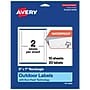 Avery Waterproof Rectangle Laser Multipurpose Labels, 5" x 7", White, 20/Pack (19479399372)~#|#~AE66EB08-E4FB-430B-91146924BA54D142_sc7