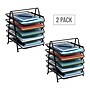 Mind Reader Metal 5-Tier Stackable Paper Desk Tray Organizer, Black, 2/Pack (5TPAP2PK-BLK)~#|#~AE6DC275-E6DE-48FC-8FF80CB52F7D6A1F_sc7