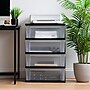 Iris Stackable Wide Chest, 4 Drawer, Black (301153)~#|#~AE7843A4-8A7F-43F1-AA1DCFB747B87F1F_sc7