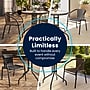 Flash Furniture Lila 28'' Round Table with 4 Rattan Stack Chairs, Black (TLH087RD037BK4)~#|#~AE7CE350-0AD4-4ACD-B59AA5844EE5259B_sc7