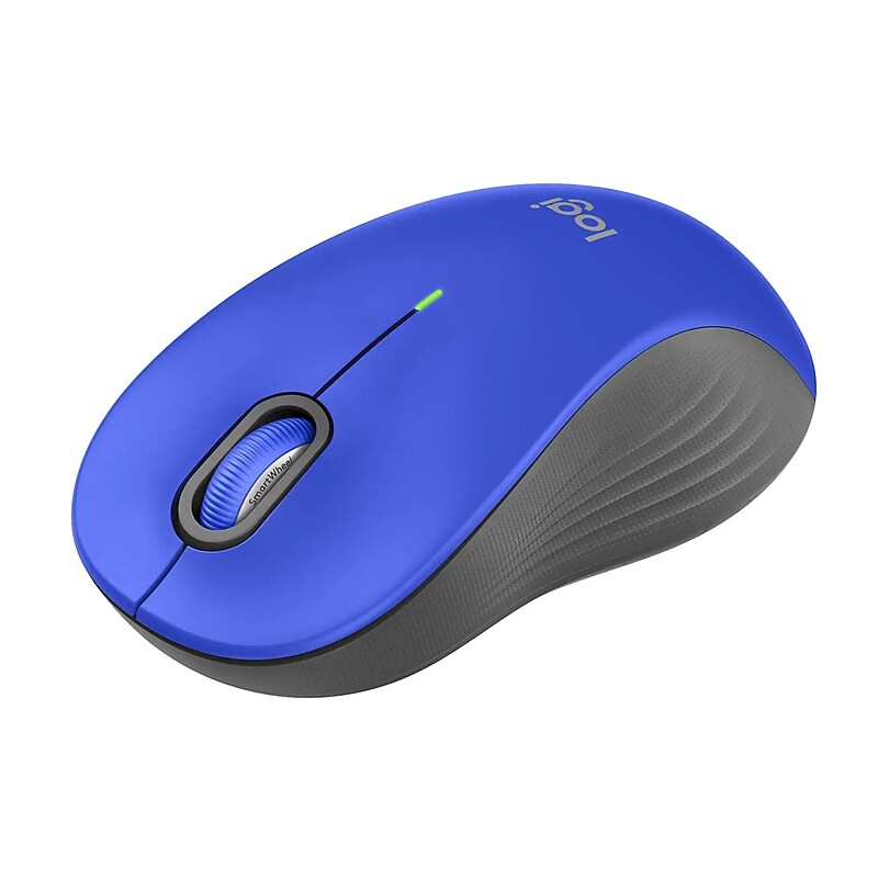 Logitech Signature M550 Wireless Ergonomic Ambidextrous Optical Mouse, Blue (910-006794)