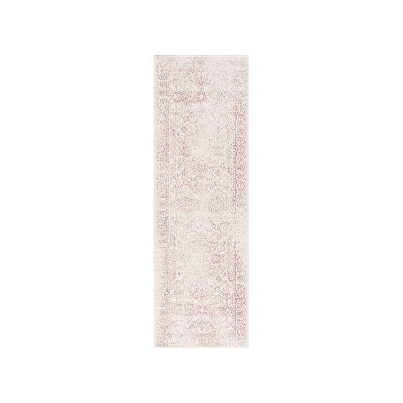 Safavieh Adirondack Collection 2' x 8' Runner Indoor Area Rug, Machine Made, Ivory/Rose (ADR109H-280) image 1