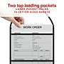 Staples Heavyweight Stitched Job Ticket Holder, 9" x 12", Clear, 15/Pack (ST63077)~#|#~AE8436CB-939C-43C4-8035C26EBB2079AF_sc7
