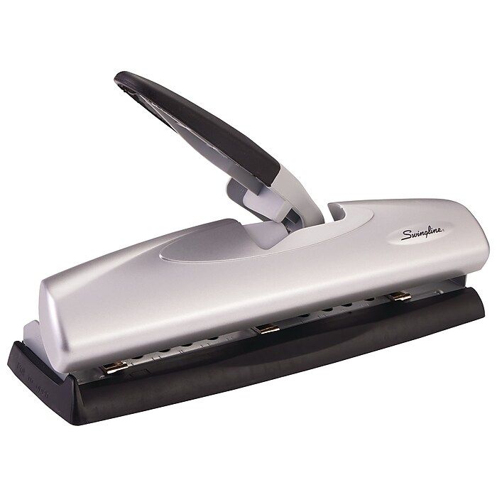 Swingline LightTouch Desktop Adjustable Hole Punch, 20 Sheet