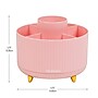 Mind Reader 5-Compartment Rotating Plastic Pen Holder, Pink (SPINPEN-PNK)~#|#~AE86D3B4-4751-4ABD-8B95F1F82C28B753_sc7