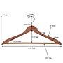 Household Essentials 9.5" Cedar Wood Clothes Hangers, Brown (HH26140)~#|#~AE874798-B2B0-402D-8D6DCBC4E0077812_sc7