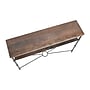 Storied Home Saratoga Rustic Solid Wood and Metal Console Table, Barn Door Grey (EC1096)~#|#~AE8DBA85-2D9C-4D1A-830A02FD66062AF6_sc7