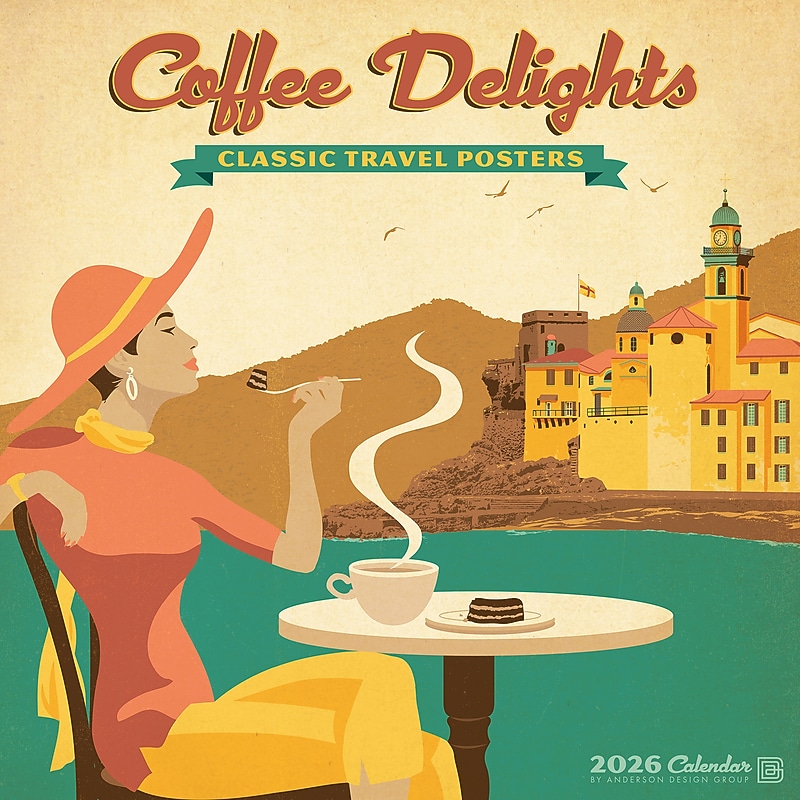 2026 Willow Creek Coffee Delights (Anderson Design Group) 12" x 12" Monthly Wall Calendar (50798) image 1