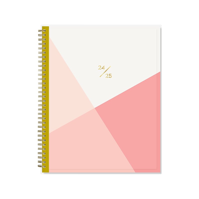 2024-2025 Blue Sky Cali Pink 8.5" x 11" Academic Weekly & Monthly Planner, Plastic Cover, Multicolor (130619-A25) image 1