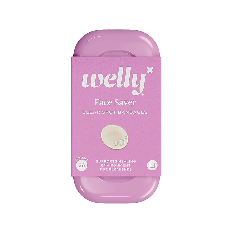 WELLY Face Saver 1.5" x 1.5" Latex-Free Adhesive Bandages, 36/Pack (810010440082) image 1