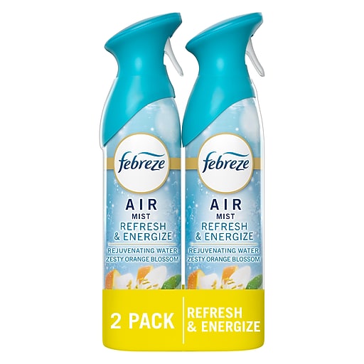【2本セット】リフレッシュメントスプレーα【単体販売可】 Febreze Air Mist Air Freshener Spray, Refresh & Energize Scent
