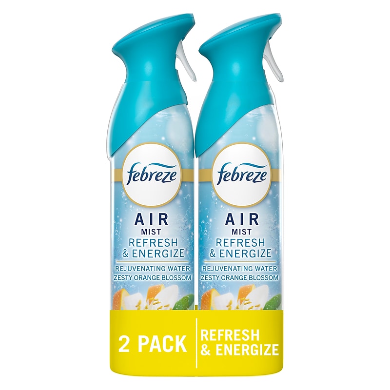 Febreze Air Mist Air Freshener Spray, Refresh & Energize Scent, 8.1 oz., 2/Pack (204099/1926) image 1