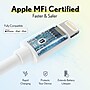 Overtime Lightning to USB-A Charging Cable for iPhone/iPad & iPod, 4 ft., White (DACDAIP5)~#|#~AE9EB3DF-3D5F-4848-96439B9755FF8355_sc7