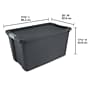 Sterilite 136 Quart Latching Storage Tote, Plastic, Flat Gray, 4/Carton (22193V04CT)~#|#~AE9F9C82-6308-4937-83169706F8440E9A_sc7