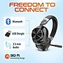 Delton M320 RGB Condenser Microphone and ANC Bluetooth Computer Headphones Podcast & Recording Kit, Black (DRU3000BD3)~#|#~AEA4C69C-5A62-49E5-92A3F171CD519FD4_sc7