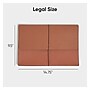 Smead Redrope Expanding Wallets, 5.25" Expansion, Legal Size, Brown, 10/Box (71111)~#|#~m004898290_sc7