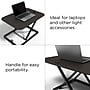 Union & Scale™ FlexFit™ 27"W Manual Rectangular Adjustable Desk Converter, Black (UN45516-CC)~#|#~AEB586B2-4BA5-45A9-8B3EDB58F01D41B0_sc7