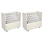 AdirOffice 50-Slot Mobile Roll File, 28.5"H x 30"W x 15.75"D, White (626-WHI-2PK)~#|#~AEB934E4-B61E-4679-A125B607C827C9EF_sc7