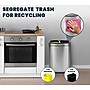 Alpine Industries Stainless Steel Open Top Dual Compartment Indoor Trash Can with Liners, 10.5 Gallon (ALP470-R-40L)~#|#~AEBB0FB9-C3F4-4B16-AF7A86C8C0BC3C49_sc7