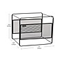 Mind Reader Hanging File Folder Organizer, Black (BOXFILE-BLK)~#|#~AEBB3686-E53A-4D7B-A91690D96C0144FD_sc7