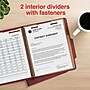 Staples 100% Recycled Heavy Duty Pressboard Classification Folder, 2-Dividers, 2" Expansion, Letter Size, Red, 10/Box (ST62548)~#|#~AEBBDE28-7FDA-45A9-8A972E939C542DF3_sc7