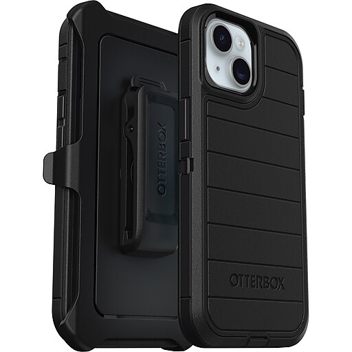 OtterBox Defender Pro Holster Case for iPhone 13/14/15, Shock Absorbing,  Black (77-92732) | Staples