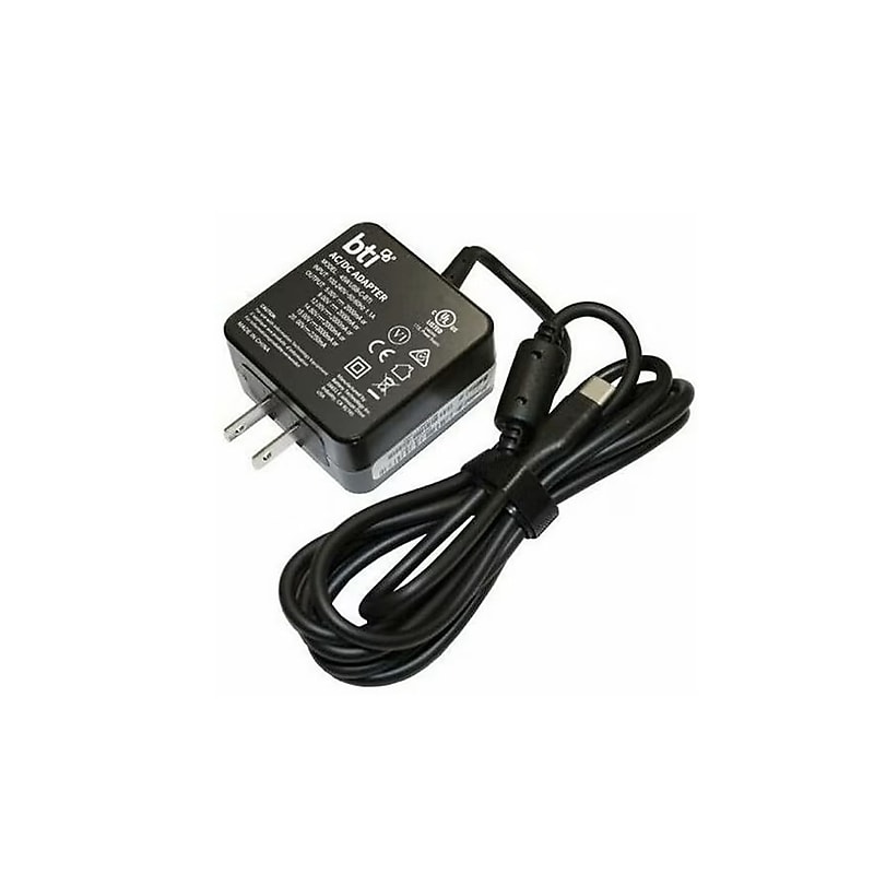 BTI 45W USB-C AC Power Adapter for Lenovo/HP Notebooks, Black (45WUSB C BTI) image 1