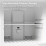 TCL Adjustable Shelves Refrigerator with Freezer, 11.6 Cu. Ft., White (TRT12T4AW)~#|#~AEC1636F-096E-4FA5-BAAB13F52FDD4A1F_sc7