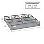 Mind Reader 6-Compartment Metal Drawer Organizer, Silver, 2/Set (2DEER-SIL)~#|#~AEC1D373-B9F4-4481-878D04455BAC5F04_sc7