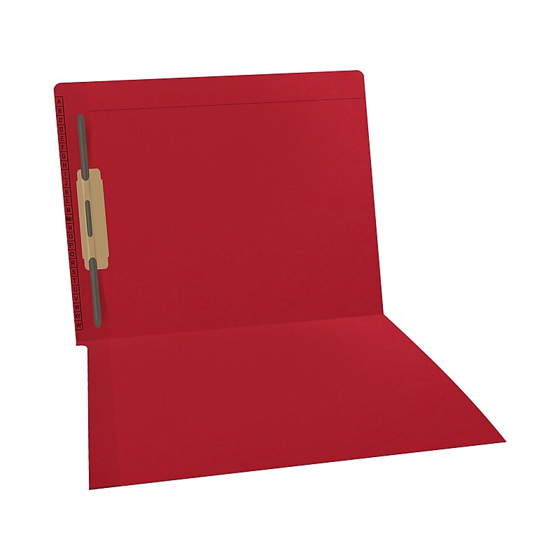 Medical Arts Press Reinforced Classification Folder, 1 3/8" Expansion, Letter Size, Red, 50/Box (F1170-RED-1) image 1
