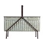 Storied Home Galvanized Metal Storage Bucket on Stand with Handle and Distressed Finish, (DA6093)~#|#~AEC63B3F-9EE1-4121-825549C039D441E4_sc7