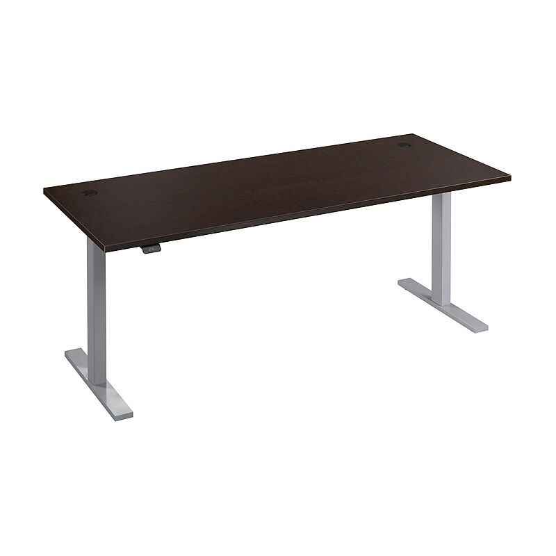 Bush Business Furniture Move 60 Series 72"W Electric Height Adjustable Standing Desk, Mocha Cherry (M6S7230MRSK) image 1