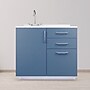 Viva Comfort 36.32'' H x 36" L Medical Cabinet with Left Sink, 3-Drawers, Blueberry (902BASE36LSBL)~#|#~AEC72C13-AE53-4608-95415940472B7D5B_sc7