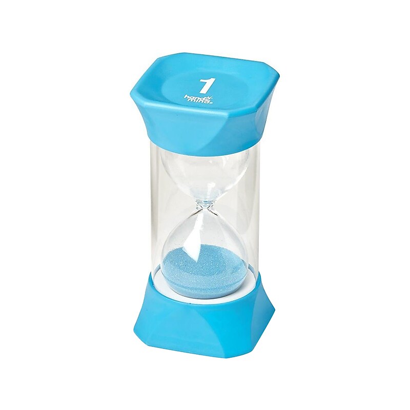 hand2mind Jumbo 1-Minute Sand Timer, Blue (93066) image 1