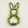 Nearly Natural 22-in Artificial Easter Bunny Shaped Wreath (W1411)~#|#~AEC8305E-0F18-4648-B286FABCEB8FBD79_sc7