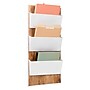 Mind Reader 3-Pocket Wood and Metal Mountable Wall File, Letter Size, White (WALLPOCKET-WHT)~#|#~AECC7D00-B6B9-4098-AD43AAC6C4CA526F_sc7