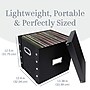 Snap-N-Store Vinyl Record Storage Container, Paperboard, Black (SNS01790)~#|#~AECD5EE1-9F1A-47BC-B068C0E047FEBA95_sc7