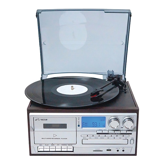 Victor Cosmopolitan Dual-Bluetooth Belt-Drive 8-in-1 Music