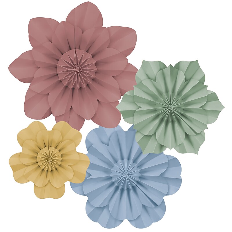 Teacher Created Resources Cottage Charm Paper Flowers, 4/Pack (TCR8353) image 1