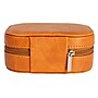 Household Essentials Small Vegan Leather Travel Jewelry Organizer Box, Caramel (HE1175)~#|#~AED5312A-4073-4880-8B3B37C58FC098D4_sc7