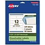 Avery Dissolvable Rectangle Multipurpose Labels, 1.25" x 3.75", Off-white, 60/Pack (94228)~#|#~AED70F38-0CCF-4900-BEDD67747D658555_sc7