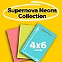 Post-it Super Sticky Notes, 4" x 6", Supernova Neons Collection, Lined, 90 Sheet/Pad, 3 Pads/Pack (660-3SSMIA)~#|#~AEDBC231-A688-4F7D-B0C110CD9DCCB850_sc7