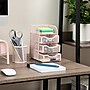 Mind Reader 4-Compartment Metal Desk Organizer, Pink (MESHMINI-PNK)~#|#~AEDBC752-896C-4943-9B22FBB2A26092AA_sc7