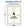 Avery Integrated Cards, 3.5" x 5", Matte Ivory, 100/Pack (95340)~#|#~AEDC8C65-3742-4487-AC16A8030ED6D323_sc7