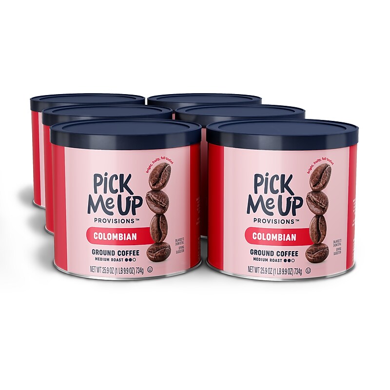 Pick Me Up Provisions™ Ground Coffee, Medium Roast, 25.9 oz., 6/Pack (PM63309CT) image 1